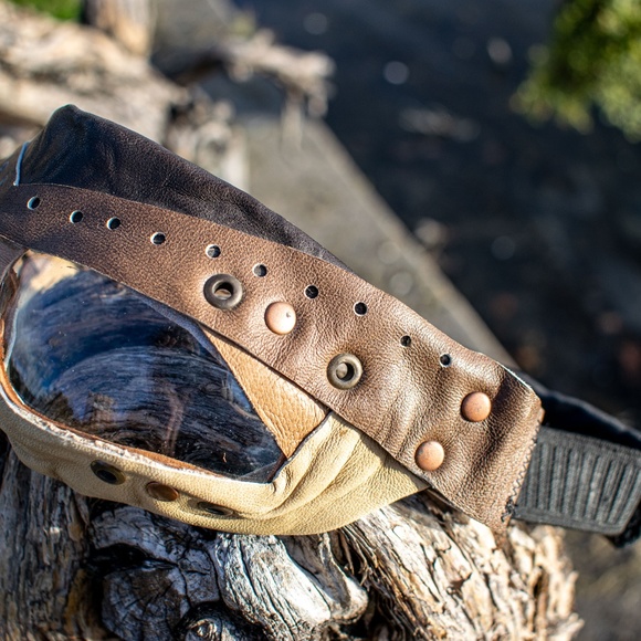 Hand Made Leather goggles, Burningman Approved - Picture 5 of 8